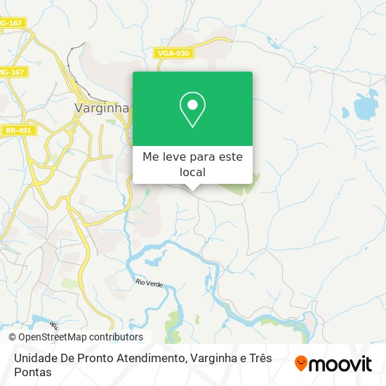 Unidade De Pronto Atendimento mapa