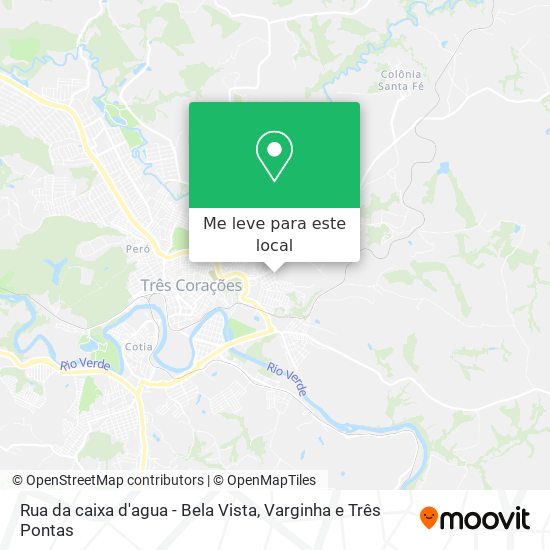 Rua da caixa d'agua - Bela Vista mapa