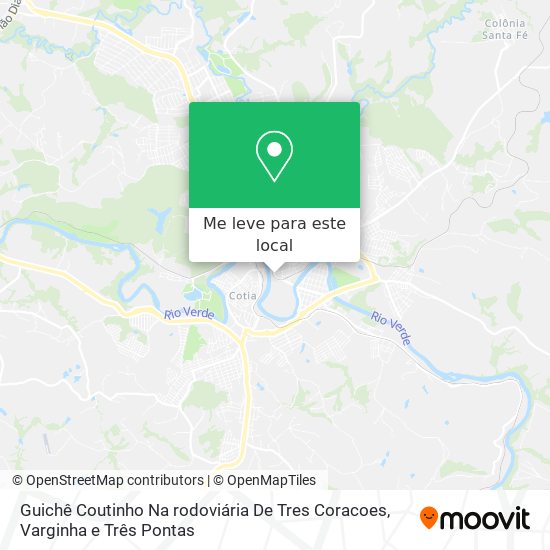 Guichê Coutinho Na rodoviária De Tres Coracoes mapa