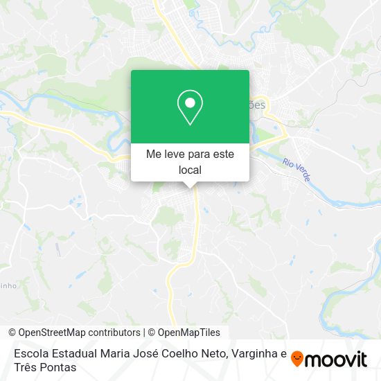 Escola Estadual Maria José Coelho Neto mapa