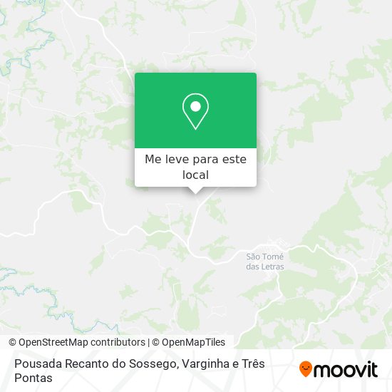 Pousada Recanto do Sossego mapa