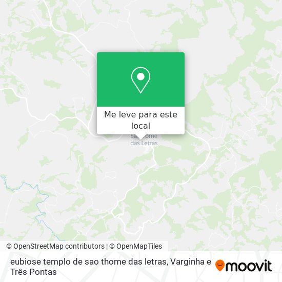 eubiose templo de sao thome das letras mapa