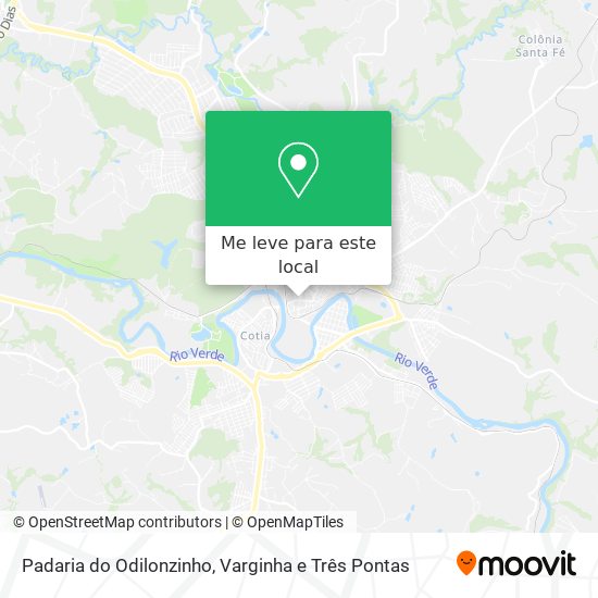 Padaria do Odilonzinho mapa