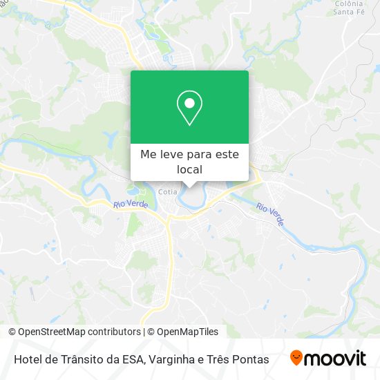 Hotel de Trânsito da ESA mapa