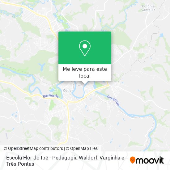 Escola Flôr do Ipê - Pedagogia Waldorf mapa