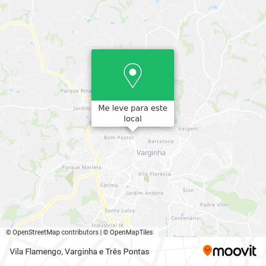 Vila Flamengo mapa