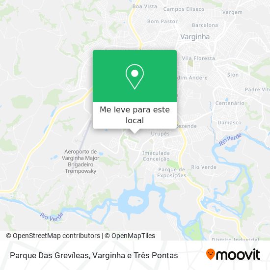 Parque Das Grevíleas mapa