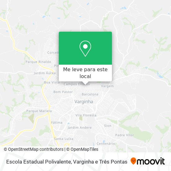 Escola Estadual Polivalente mapa