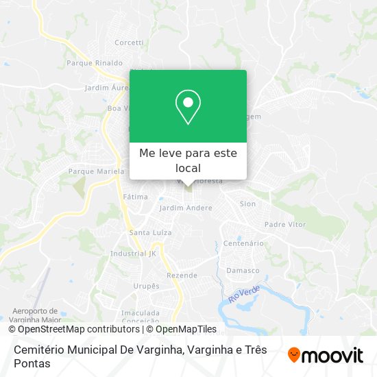 Cemitério Municipal De Varginha mapa