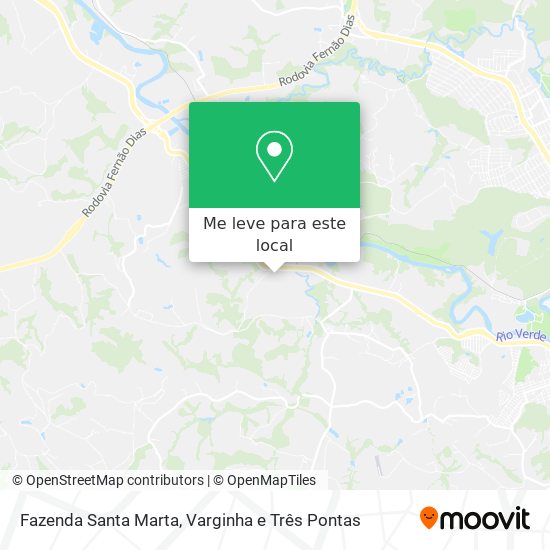 Fazenda Santa Marta mapa