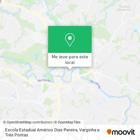 Escola Estadual Américo Dias Pereira mapa