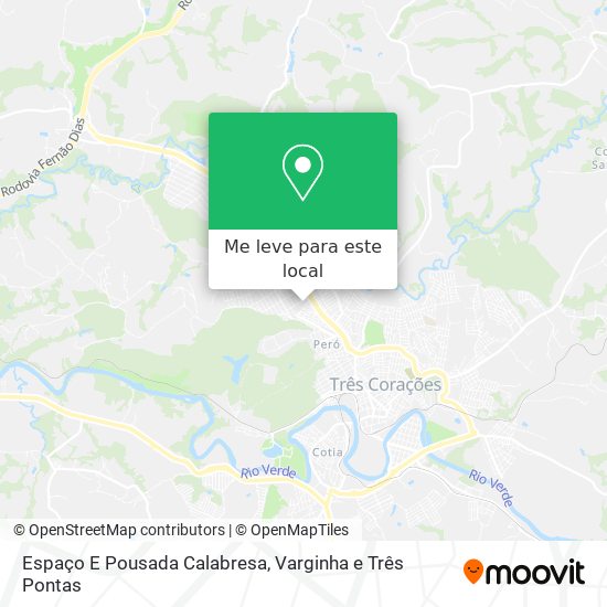 Espaço E Pousada Calabresa mapa