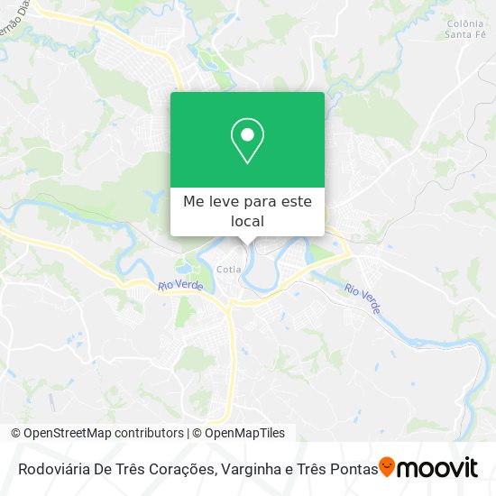 Rodoviária De Três Corações mapa
