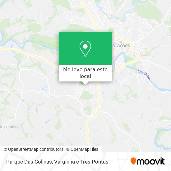 Parque Das Colinas mapa