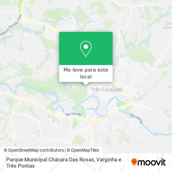Parque Municipal Chácara Das Rosas mapa