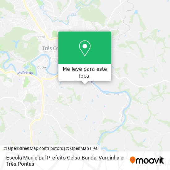 Escola Municipal Prefeito Celso Banda mapa