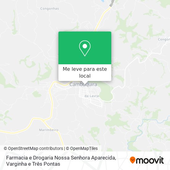 Farmacia e Drogaria Nossa Senhora Aparecida mapa