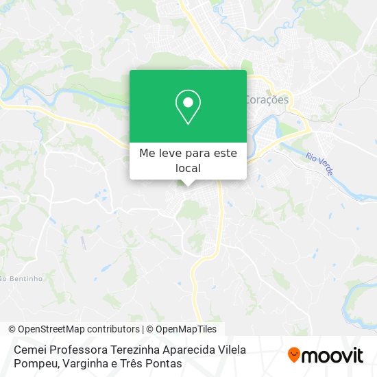 Cemei Professora Terezinha Aparecida Vilela Pompeu mapa