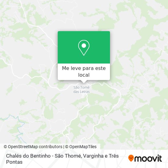 Chalés do Bentinho - São Thomé mapa