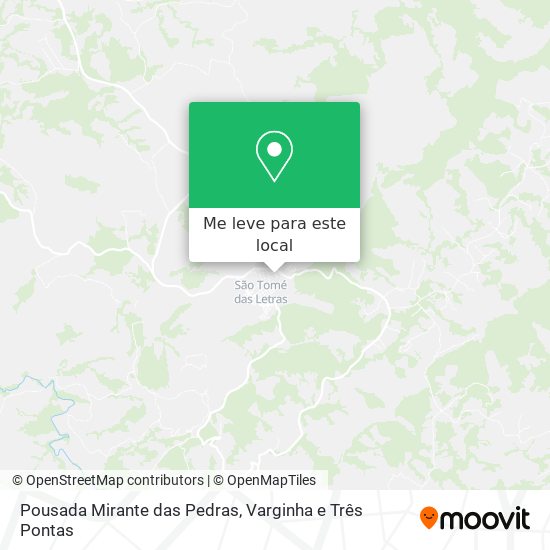 Pousada Mirante das Pedras mapa