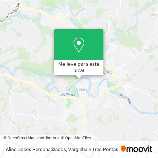 Aline Doces Personalizados mapa