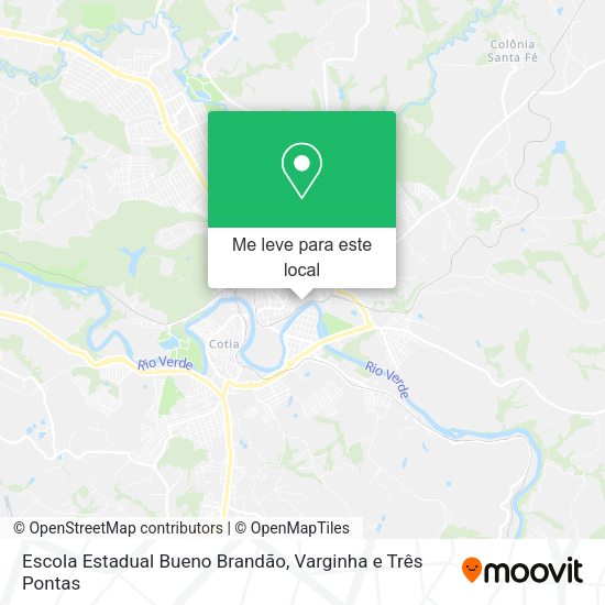 Escola Estadual Bueno Brandão mapa
