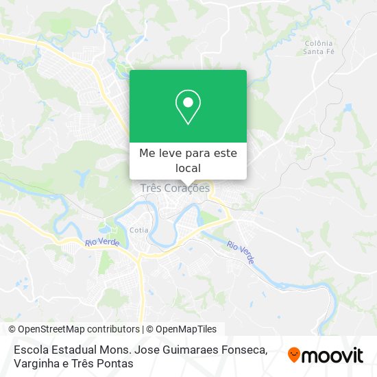 Escola Estadual Mons. Jose Guimaraes Fonseca mapa