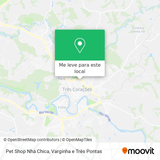 Pet Shop Nhá Chica mapa