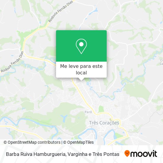 Barba Ruiva Hamburgueria mapa