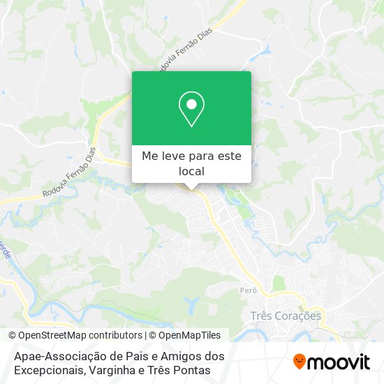Apae-Associação de Pais e Amigos dos Excepcionais mapa