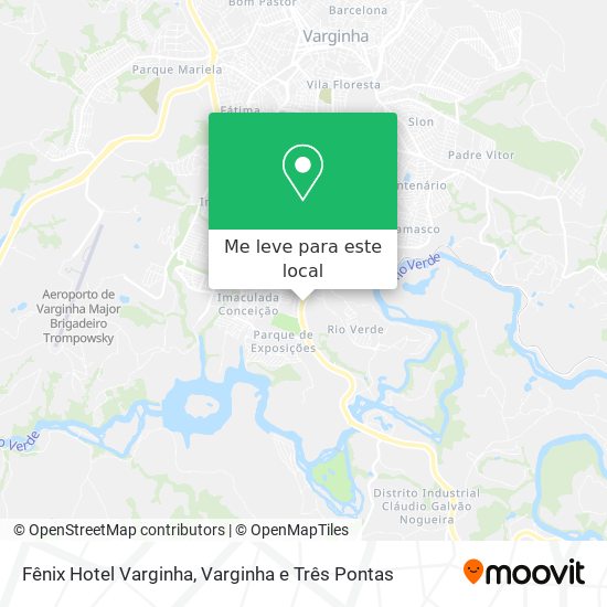 Fênix Hotel Varginha mapa
