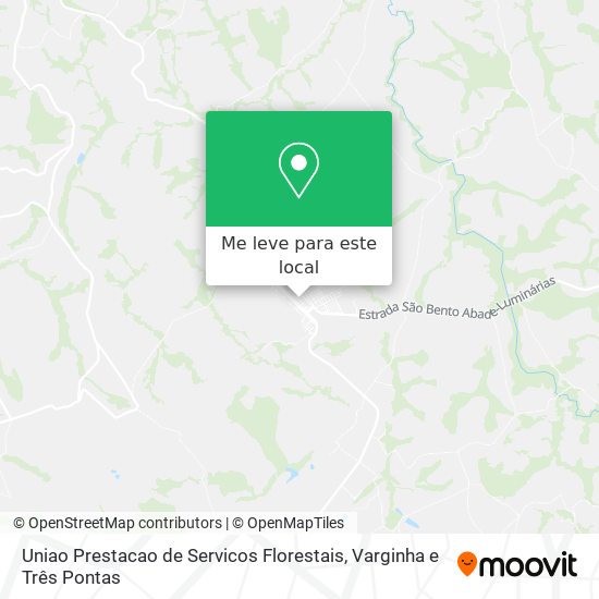 Uniao Prestacao de Servicos Florestais mapa