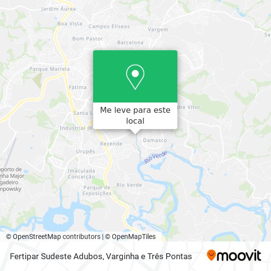 Fertipar Sudeste Adubos mapa