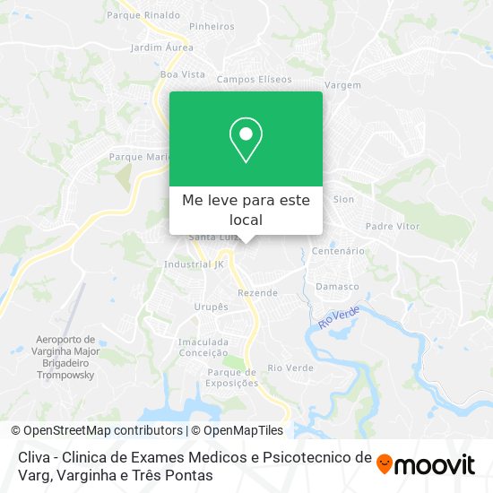 Cliva - Clinica de Exames Medicos e Psicotecnico de Varg mapa