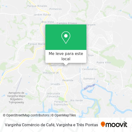 Varginha Comércio de Café mapa