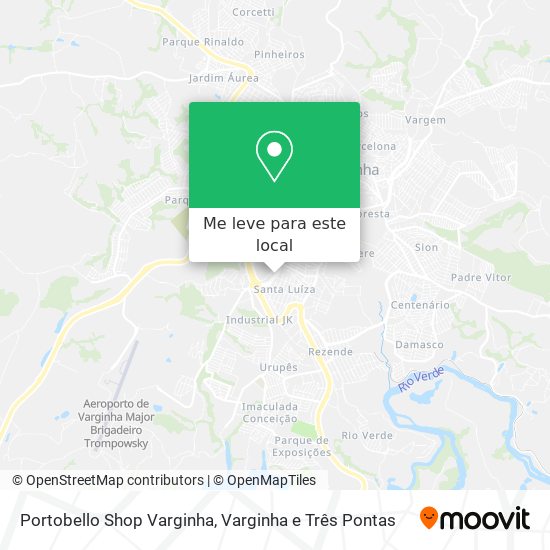 Portobello Shop Varginha mapa