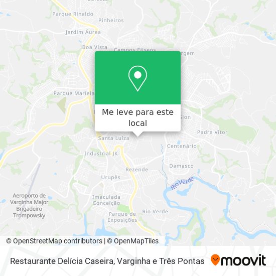 Restaurante Delícia Caseira mapa