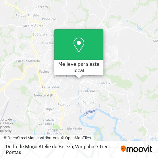 Dedo de Moça Ateliê da Beleza mapa