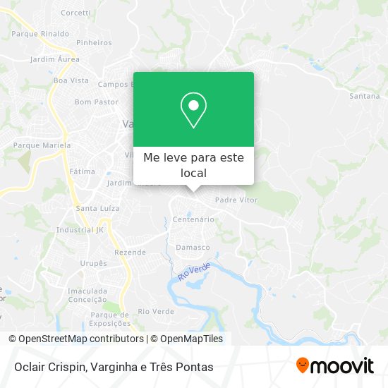 Oclair Crispin mapa