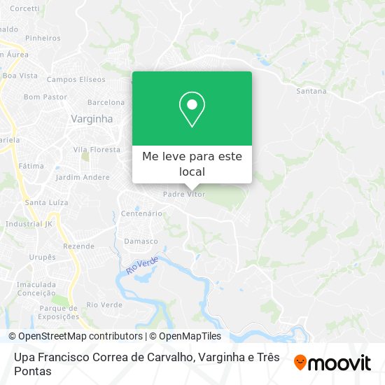 Upa Francisco Correa de Carvalho mapa