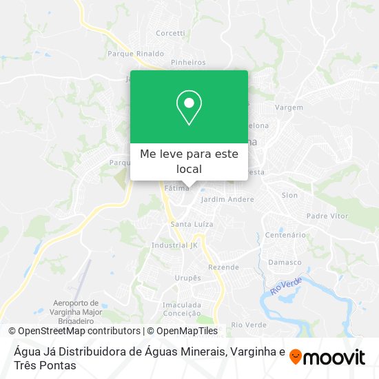 Água Já Distribuidora de Águas Minerais mapa