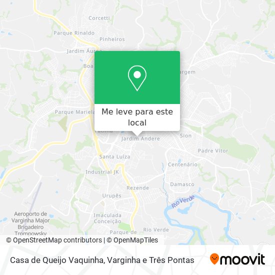 Casa de Queijo Vaquinha mapa