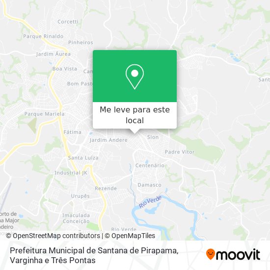Prefeitura Municipal de Santana de Pirapama mapa