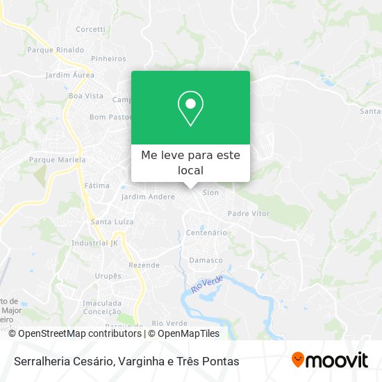 Serralheria Cesário mapa