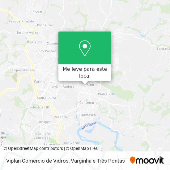 Viplan Comercio de Vidros mapa