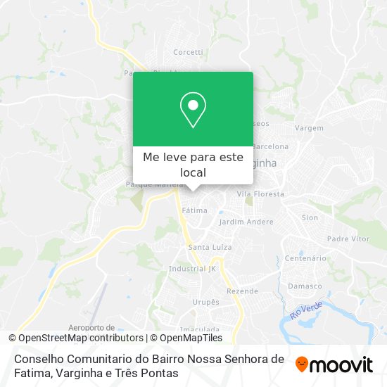 Conselho Comunitario do Bairro Nossa Senhora de Fatima mapa