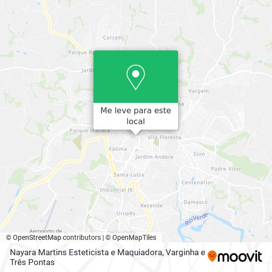 Nayara Martins Esteticista e Maquiadora mapa
