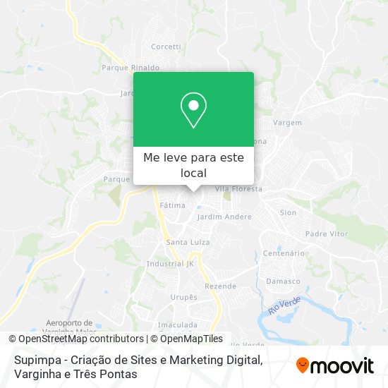 Supimpa - Criação de Sites e Marketing Digital mapa