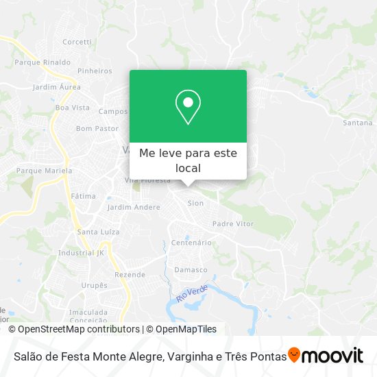 Salão de Festa Monte Alegre mapa