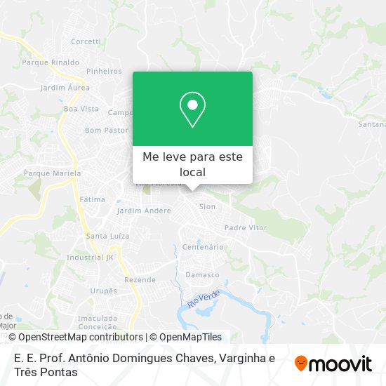 E. E. Prof. Antônio Domingues Chaves mapa